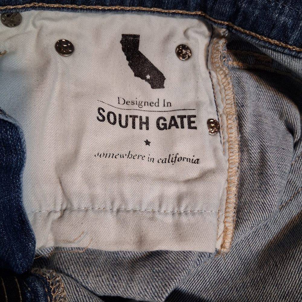 Ag Adriano Goldschmied Nikki Shorts Blue Denim Jeans Size 28R - Picture 4 of 11